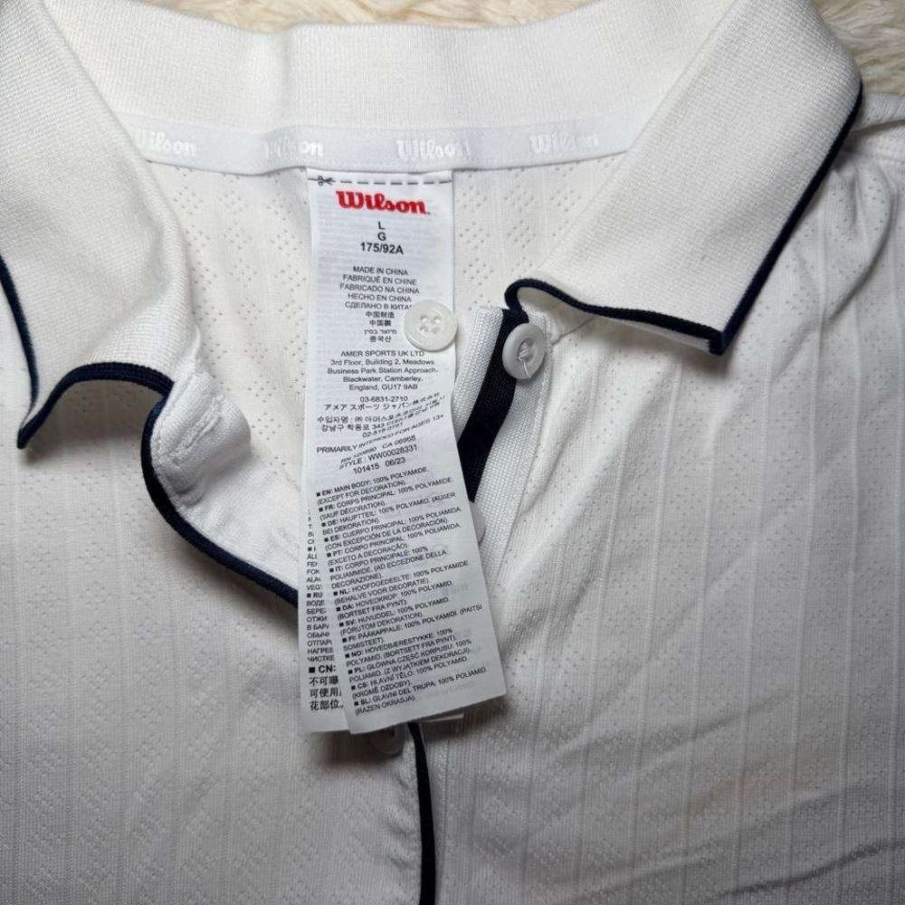 Wilson Center Court Seamless Polo Size Large NWOT - Picture 3 of 5